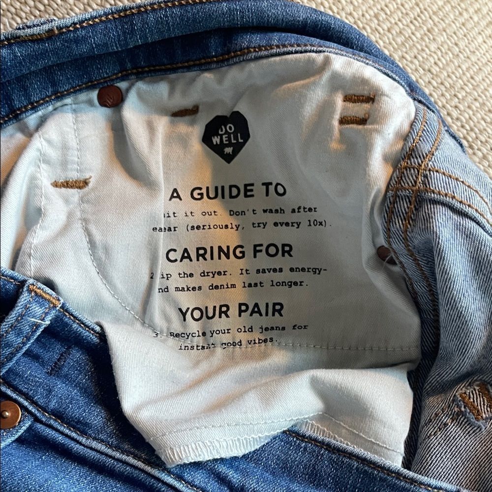 Madewell High Rise Button-Fly Blue Jeans - Picture 6 of 7